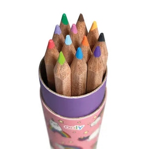 Ooly Draw 'n' Doodle Mini Colored Pencils + Sharpener - Set of 12