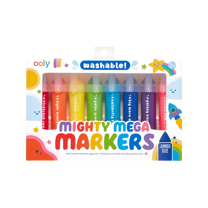 Ooly Mighty Mega Markers -- Set of 8