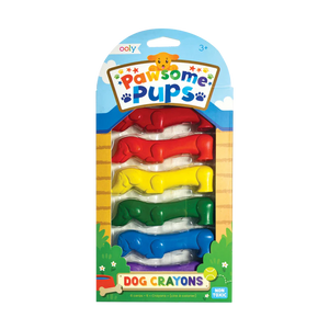 Ooly Pawsome Pups Dog Crayons -- Set of 6