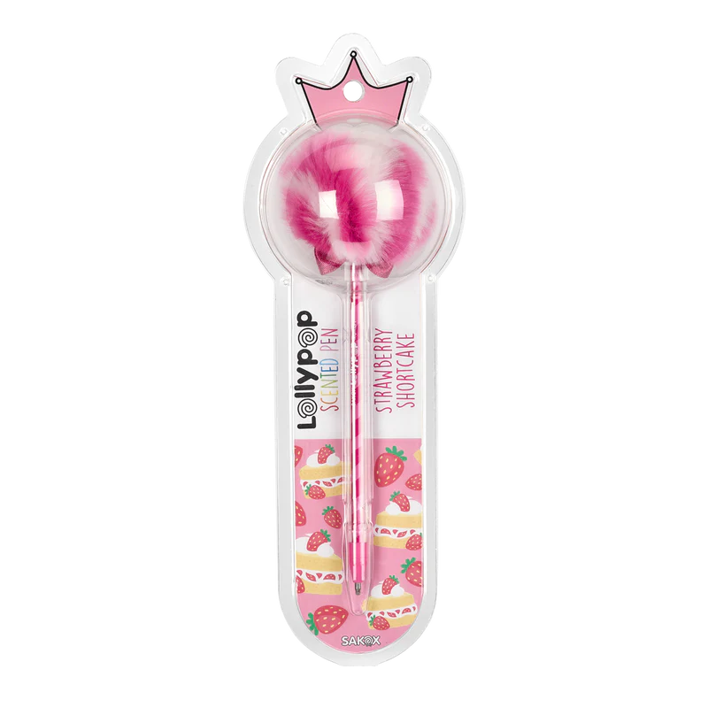 Ooly Sakox Lollypop Scented Pen -- Strawberry Shortcake