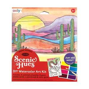 Ooly Scenic Hues DIY Watercolor Art Kit -- Desert Getaway