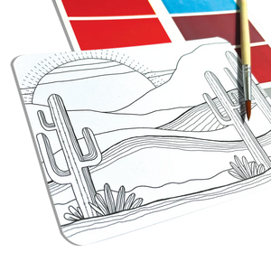 Ooly Scenic Hues DIY Watercolor Art Kit -- Desert Getaway