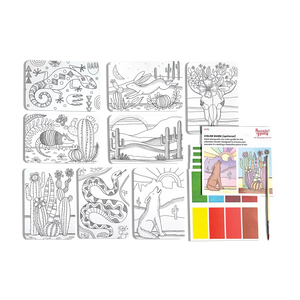 Ooly Scenic Hues DIY Watercolor Art Kit -- Desert Getaway