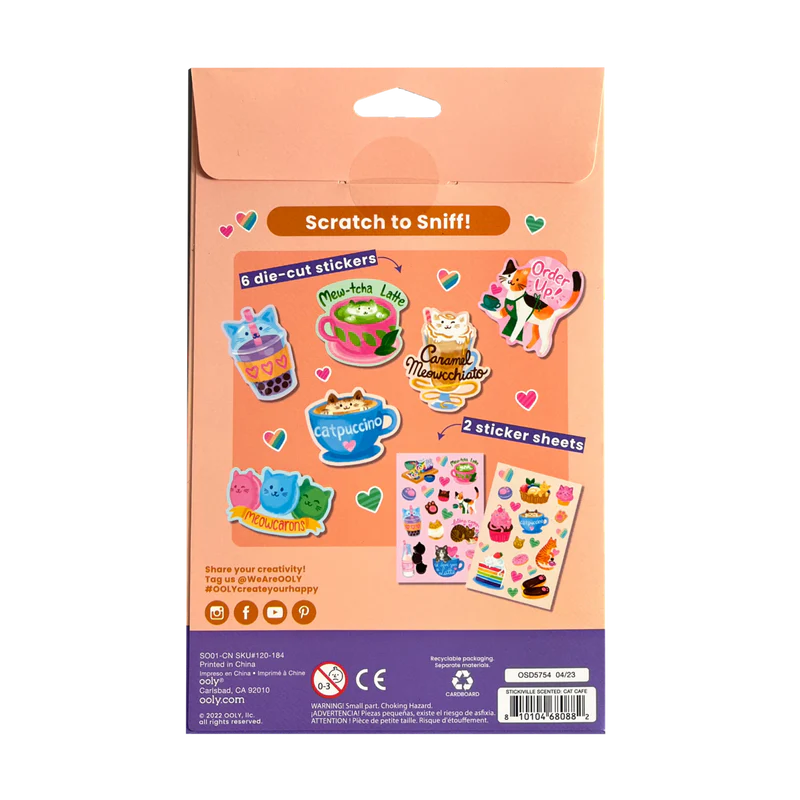 Ooly Stickiville Stickers -- Cat Cafe