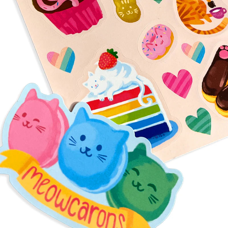 Ooly Scented Stickers -- Cat Cafe