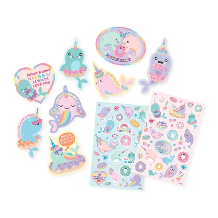 Ooly Scented Stickers -- Nom Nom Narwhals