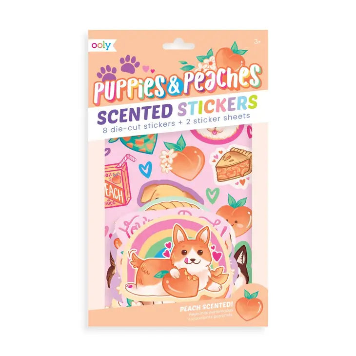 Ooly Scented Stickers -- Puppies & Peaches