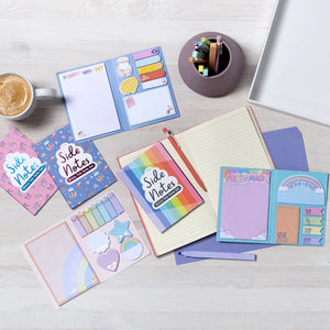 Ooly Side Notes Sticky Tab Note Pad -- Pastel Rainbows