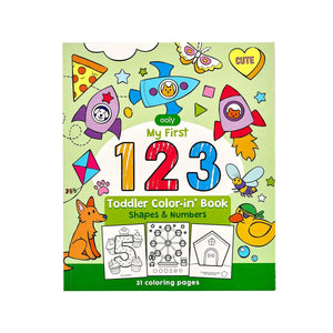 Ooly Toddler Color-in' Book: 123 Shapes & Numbers