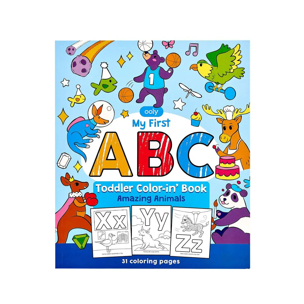 Ooly Toddler Color-in' Book: ABC Amazing Animals