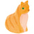 Ostheimer Cat, Orange, Sitting