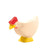 Ostheimer Hen, White, Standing