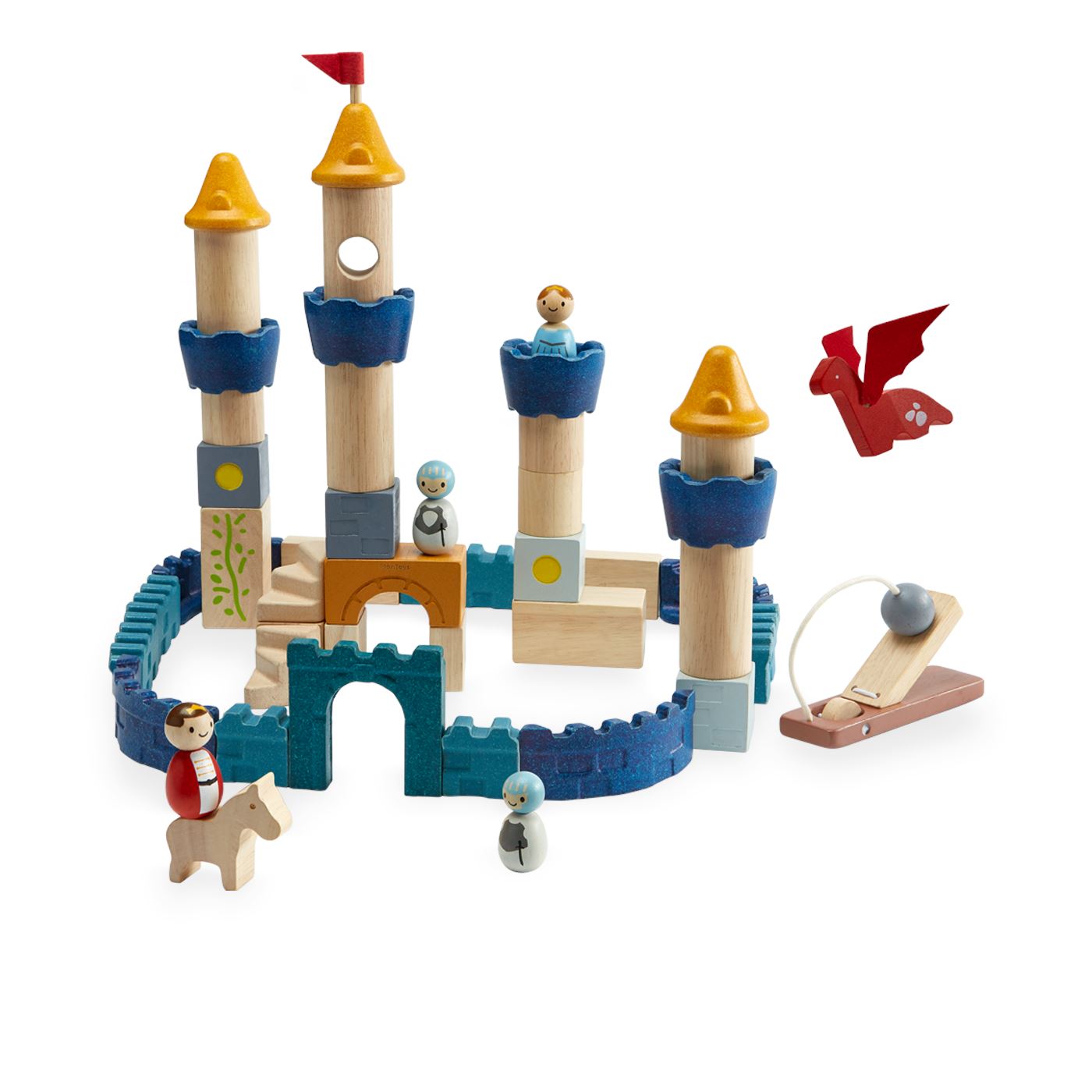 Plan Toys Castle Blocks -- Orchard