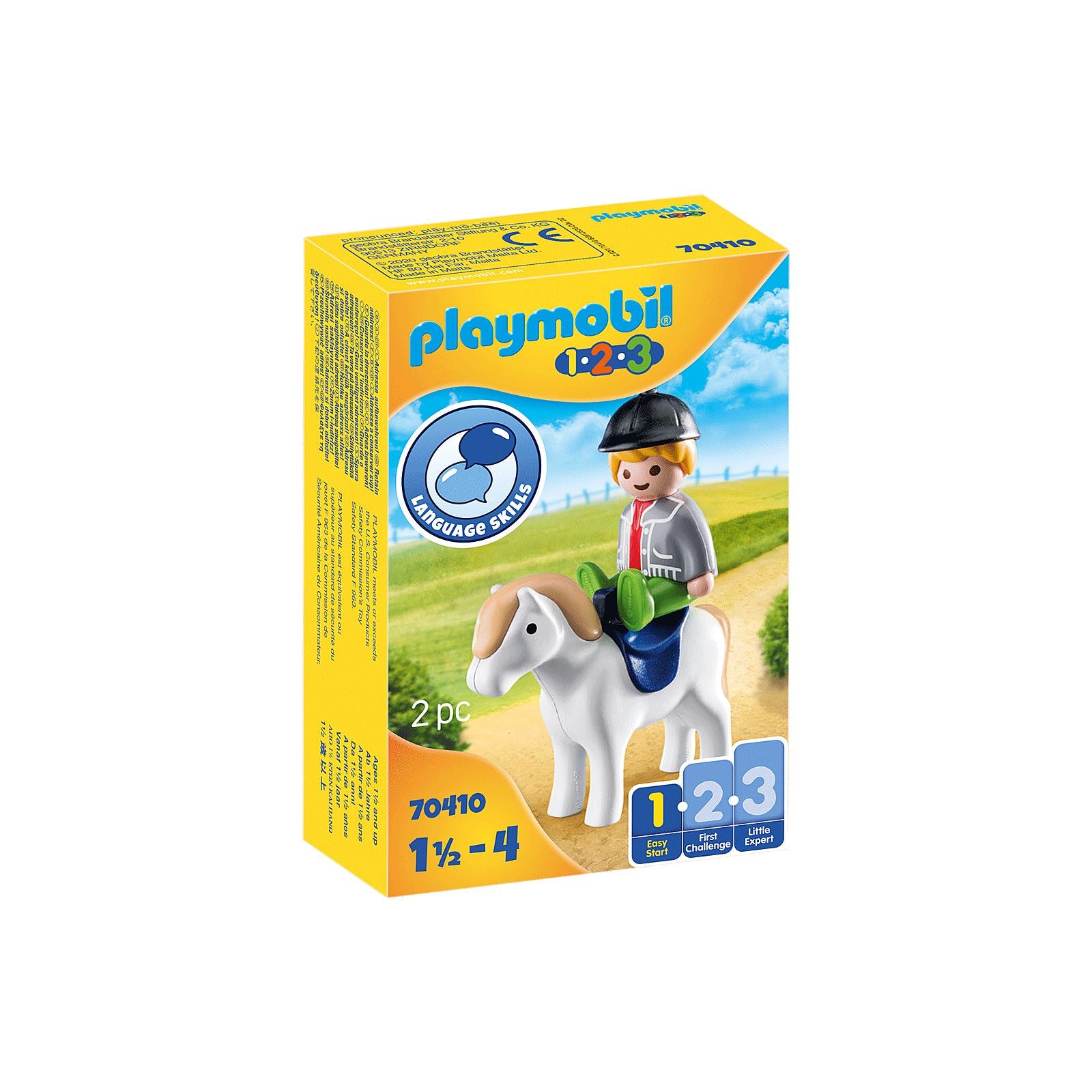 Playmobil 1.2.3. Boy with Pony