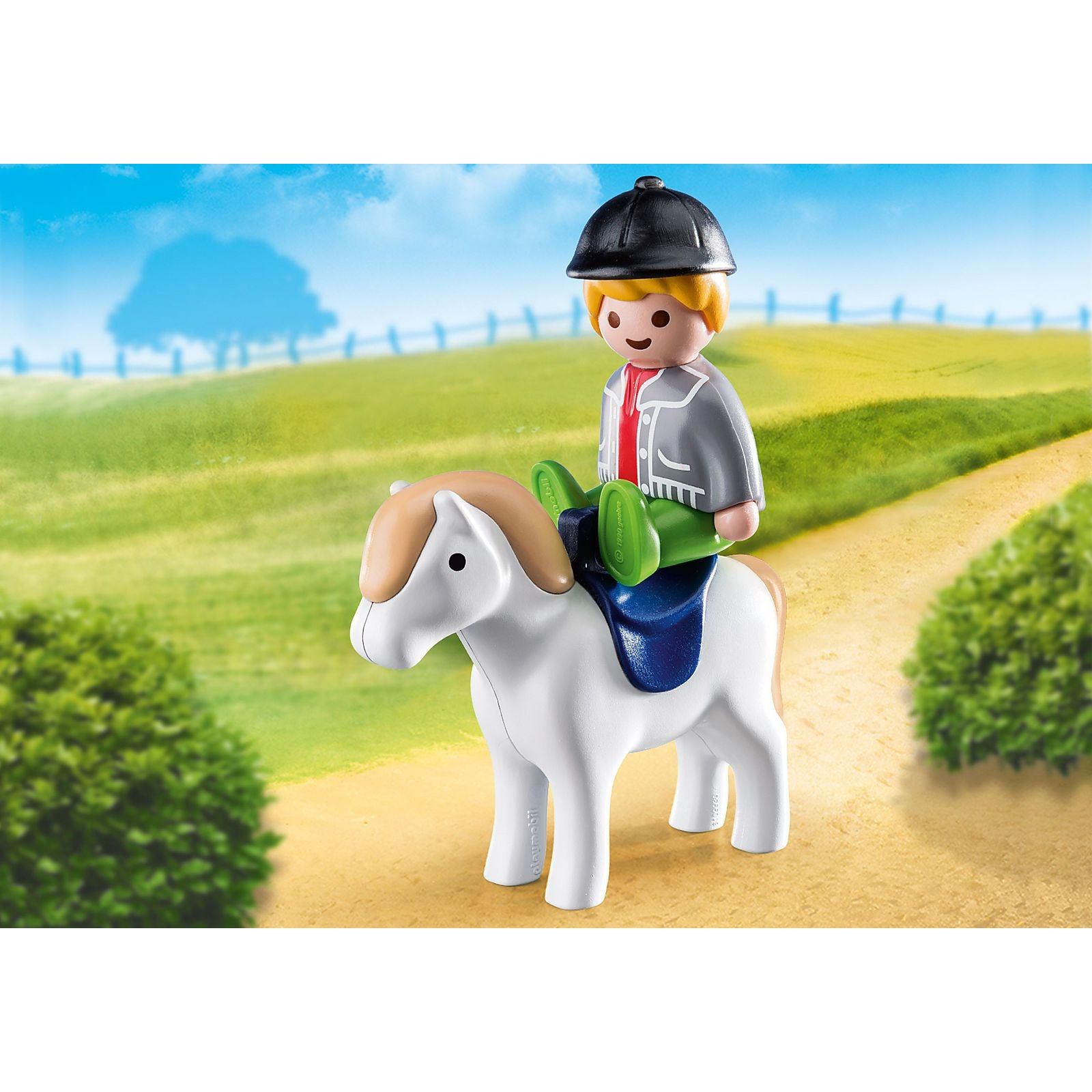 Playmobil 1.2.3. Boy with Pony
