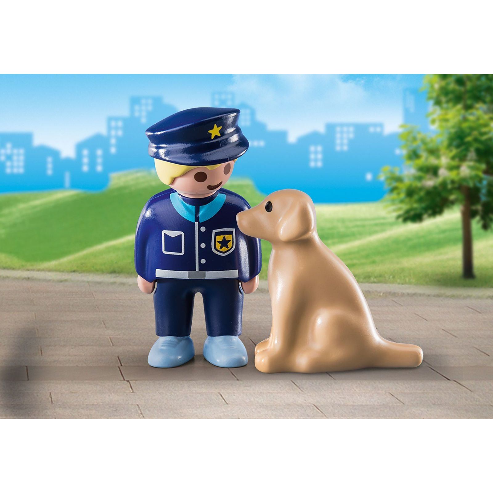 Playmobil 1.2.3. Police Officer with Dog