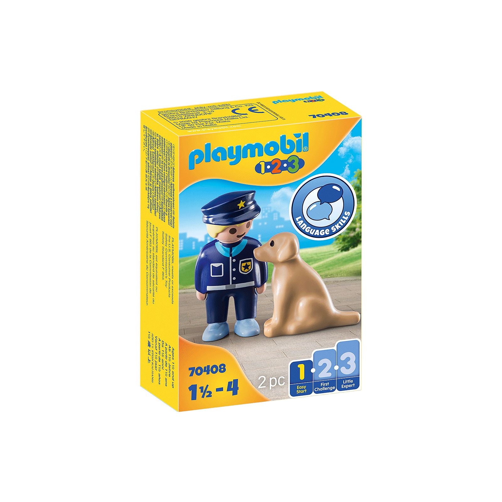 Playmobil 1.2.3. Police Officer with Dog