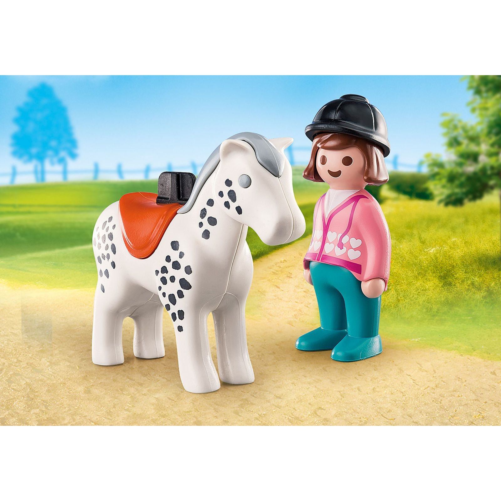 Playmobil 1.2.3. Rider with Horse