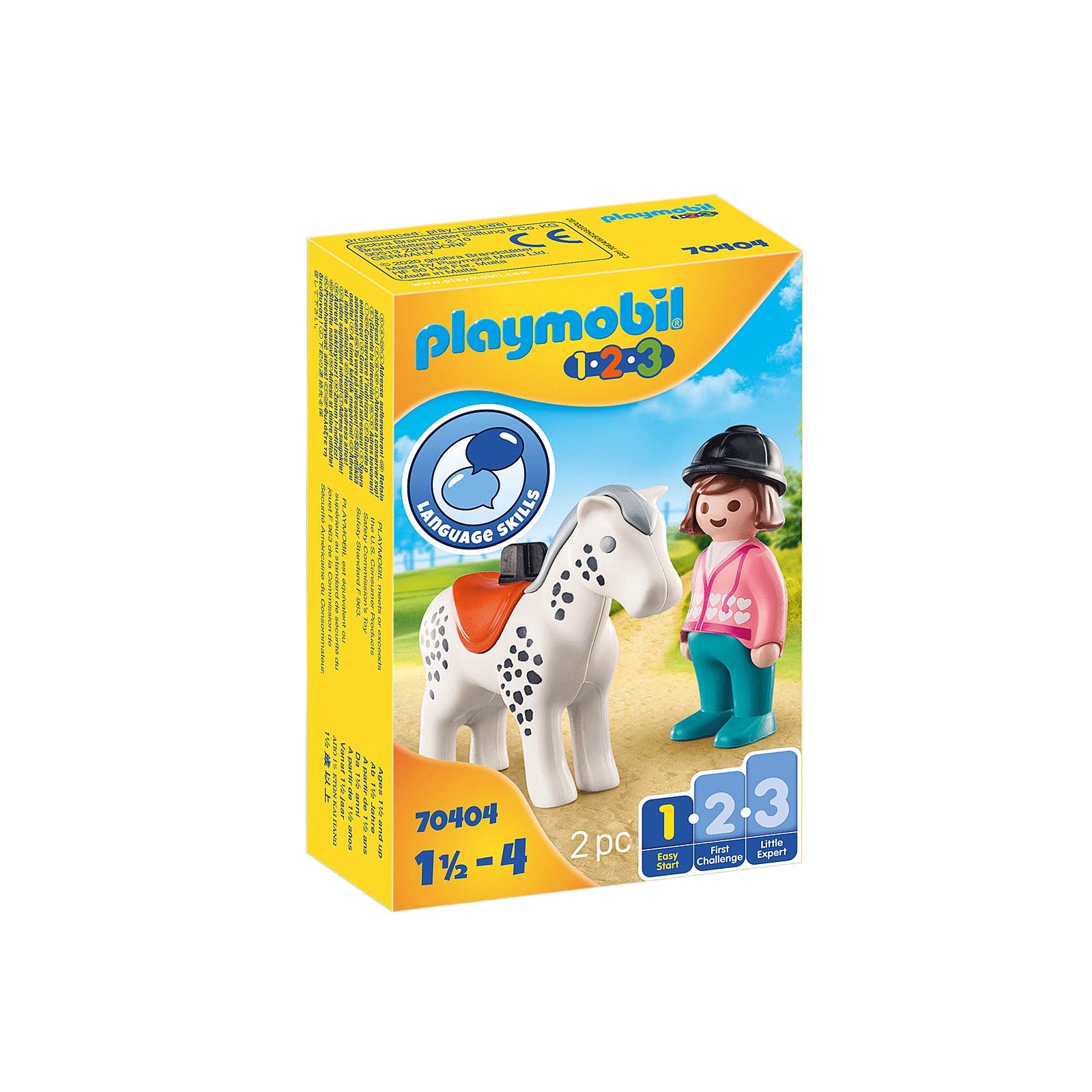 Playmobil 1.2.3. Rider with Horse