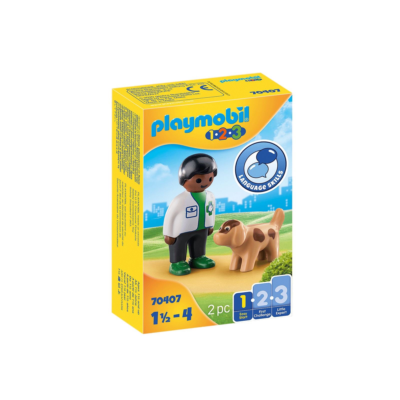 Playmobil 1.2.3. Vet with Dog