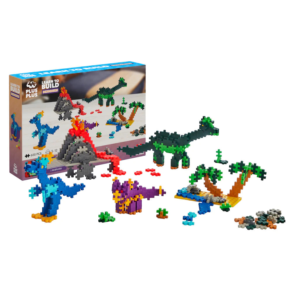 Plus-Plus Learn to Build -- Dinosaurs