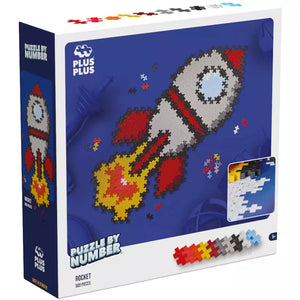 Plus-Plus Puzzle by Number -- 500 Piece Rocket