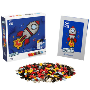 Plus-Plus Puzzle by Number -- 500 Piece Rocket