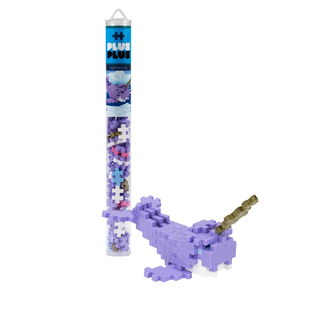 Plus-Plus Tube -- 70 Piece: Narwhal