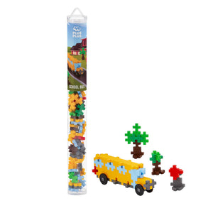 Plus-Plus Tube -- 70 Piece: School Bus