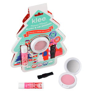 Polar Dreams -- Holiday Blush and Lip Shimmer Set by Klee Kids