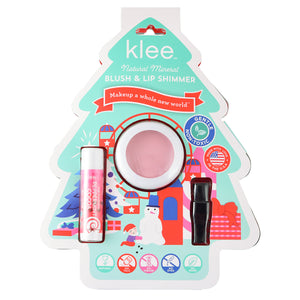 Polar Dreams -- Holiday Blush and Lip Shimmer Set by Klee Kids