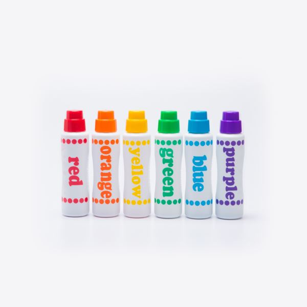 Rainbow 6 Pack Dot Markers