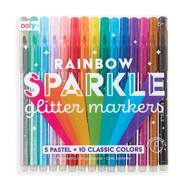 Ooly Rainbow Sparkle Glitter Markers