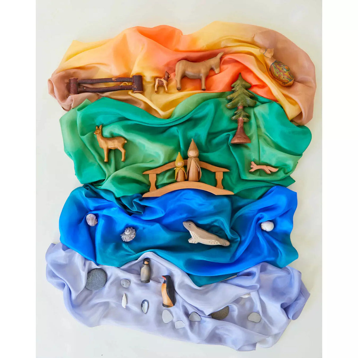 Sarah's Silks Earth Playsilks-Forest