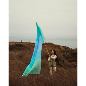 Sarah's Silks Giant Enchanted Playsilk in Sea