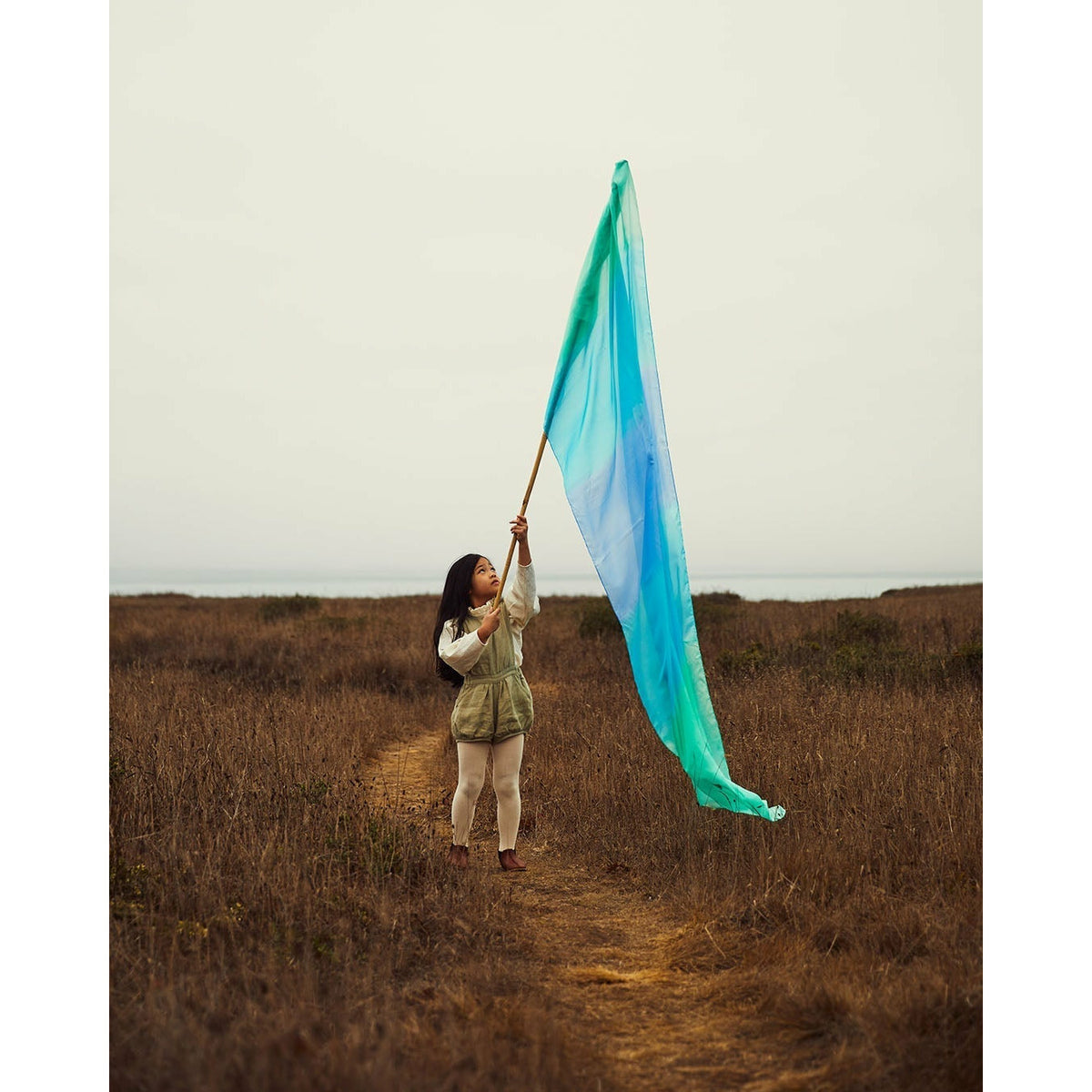 Sarah's Silks Giant Enchanted Playsilk in Sea