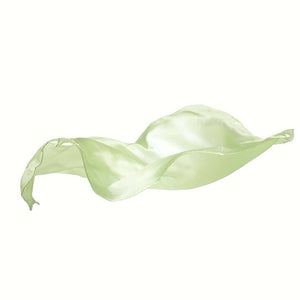 A silk scarf in lime.
