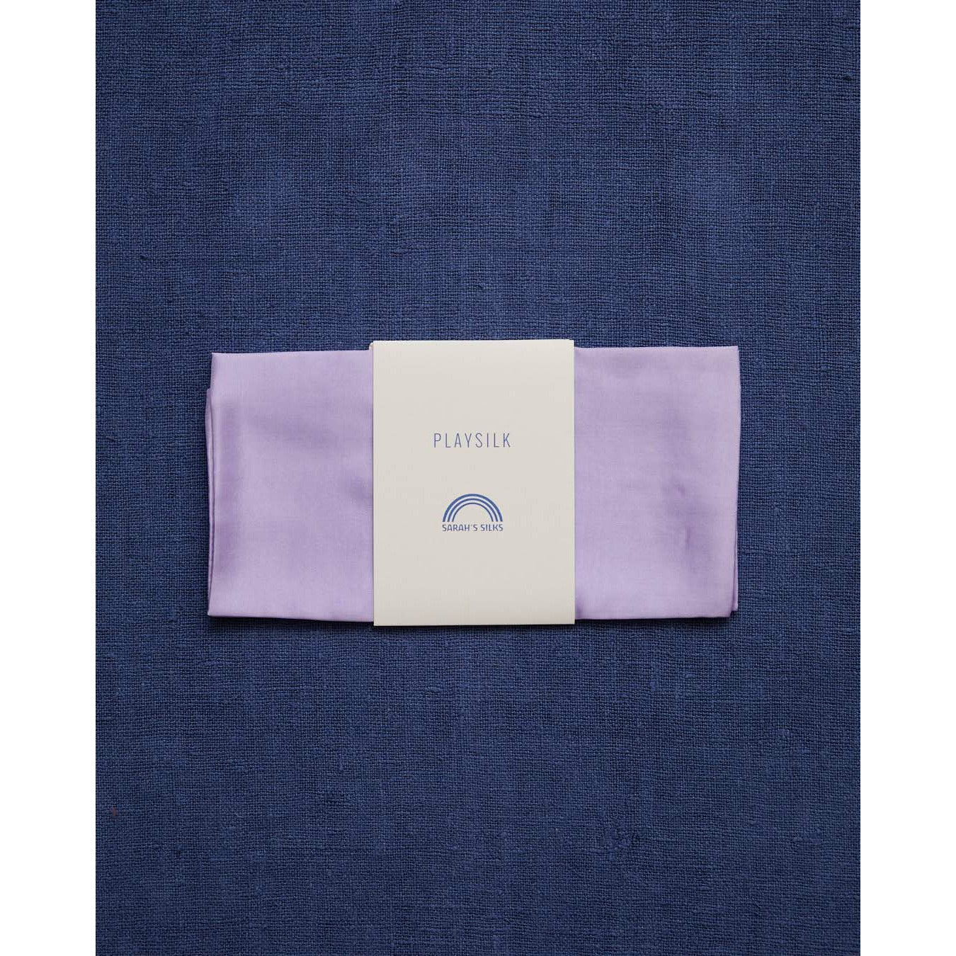 A silk scarf in lavender.