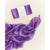 A silk scarf in purple.