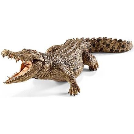 detailed crocodile figure, moveable jaw