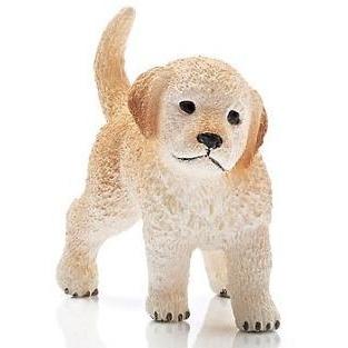 detailed golden retriever puppy figure