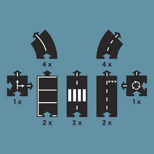 Image showing how many pieces of each shape are included in the set.