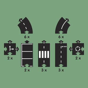 Image showing how many pieces of each shape are included in the set.