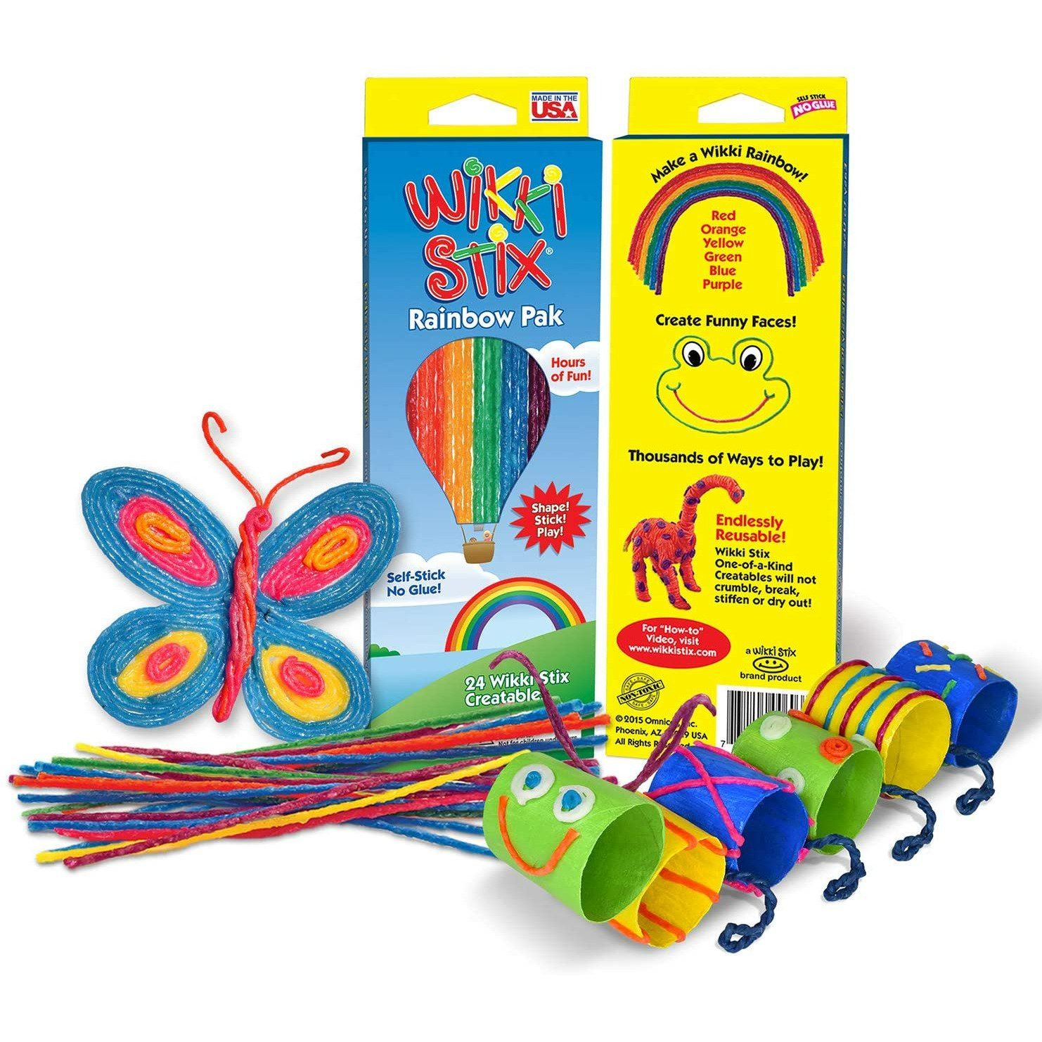 Wikki Stix Self-Adhering Wax Stix for Learning & Playing